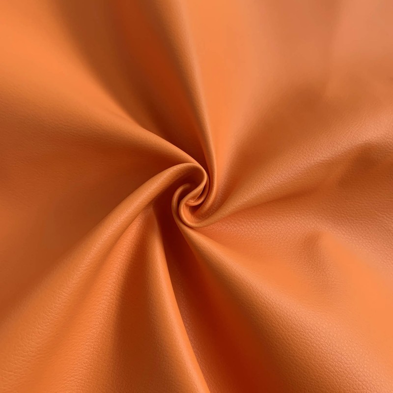 Marine Vinyl Leatherette Fabric Orange 4