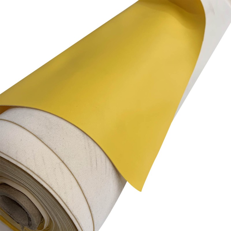 Marine Vinyl Leatherette Fabric Yellow 1