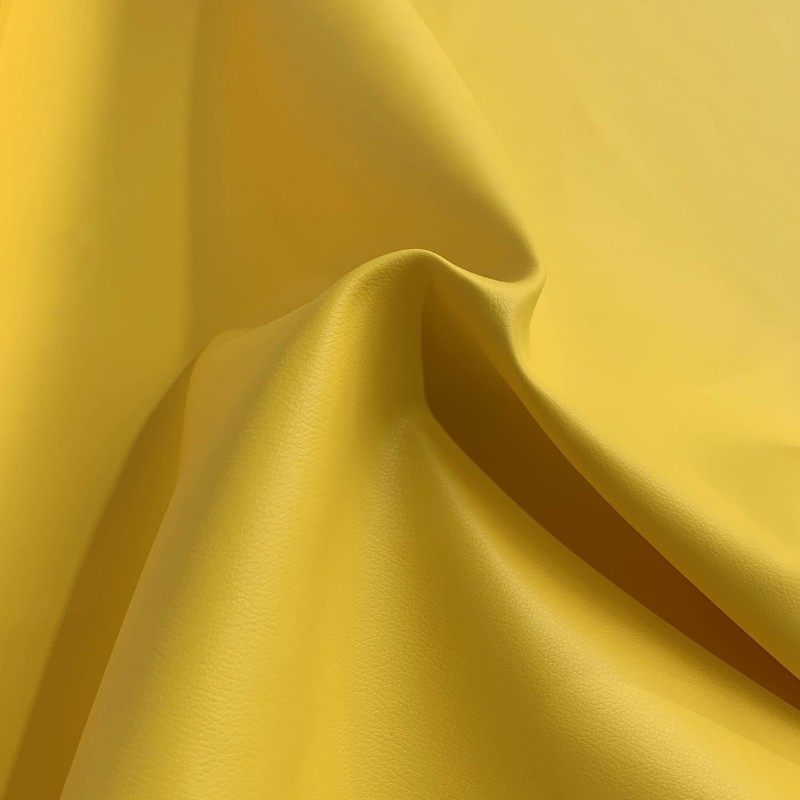 Marine Vinyl Leatherette Fabric Yellow4