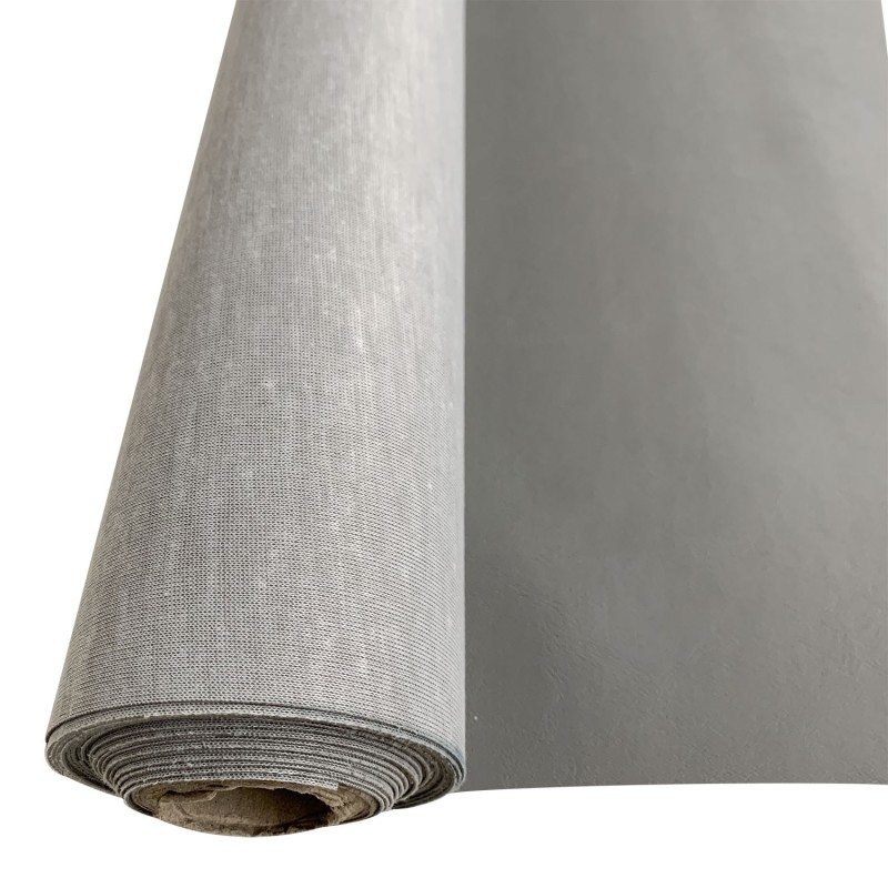 Miami Leatherette Vinyl Fabic Fire Retardant Light Grey 1