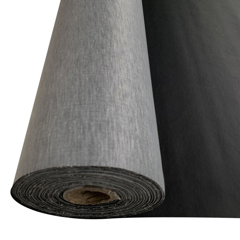 Miami Leatherette Vinyl Fabic Fire Retardant Black 1