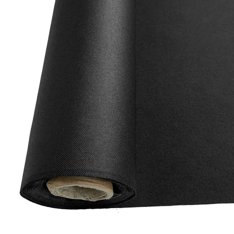 7oz Waterproof Fabric Black 1