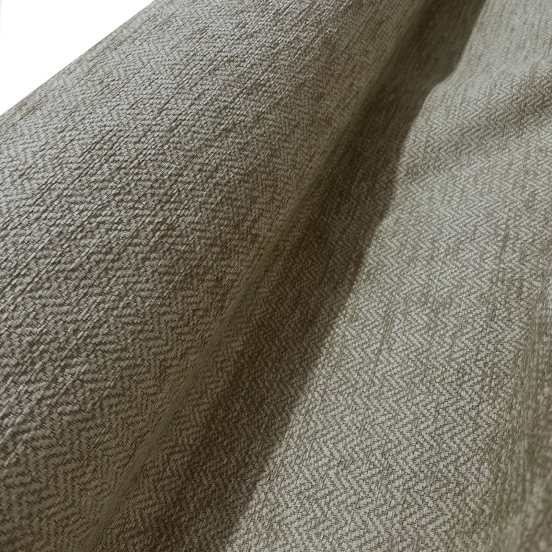 Clearance Polycotton Upholstery Chevron Oats3