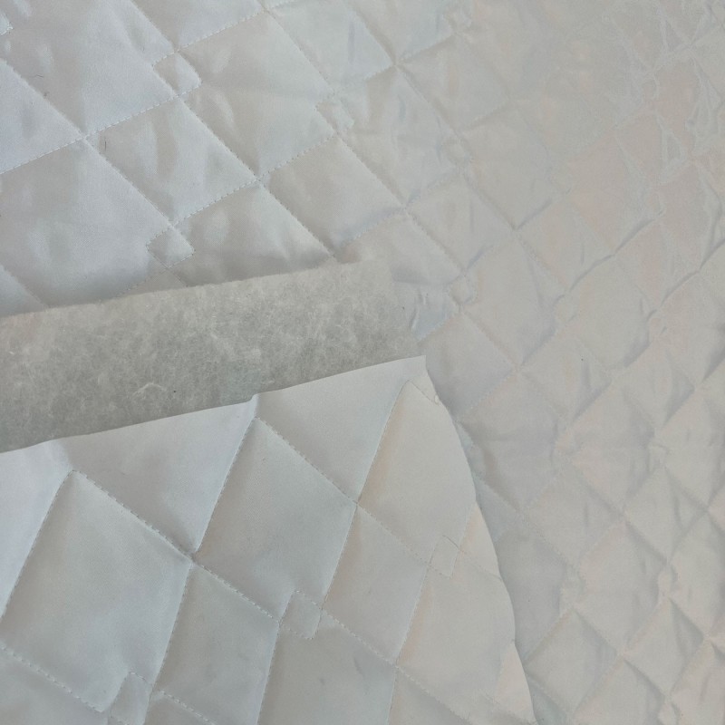 Double Sided Waterproof 4oz Quilted Fabric White 2