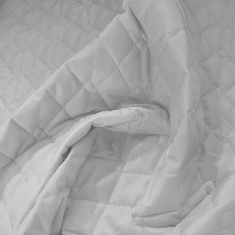 Double Sided Waterproof 4oz Quilted Fabric White 3