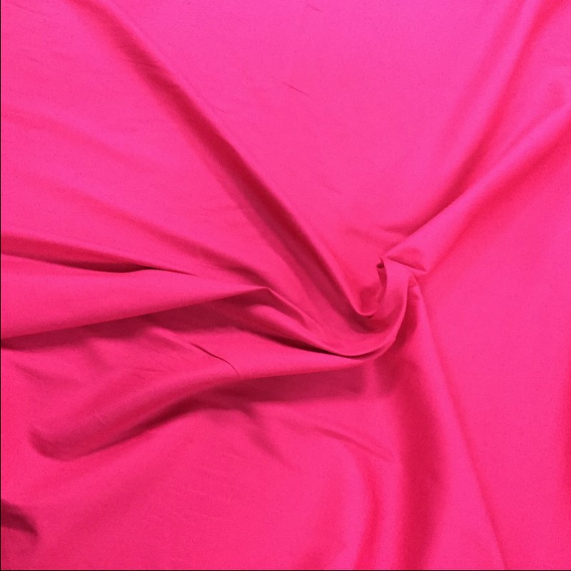 Cotton Stretch Sateen Dressweight Fabric Cerise