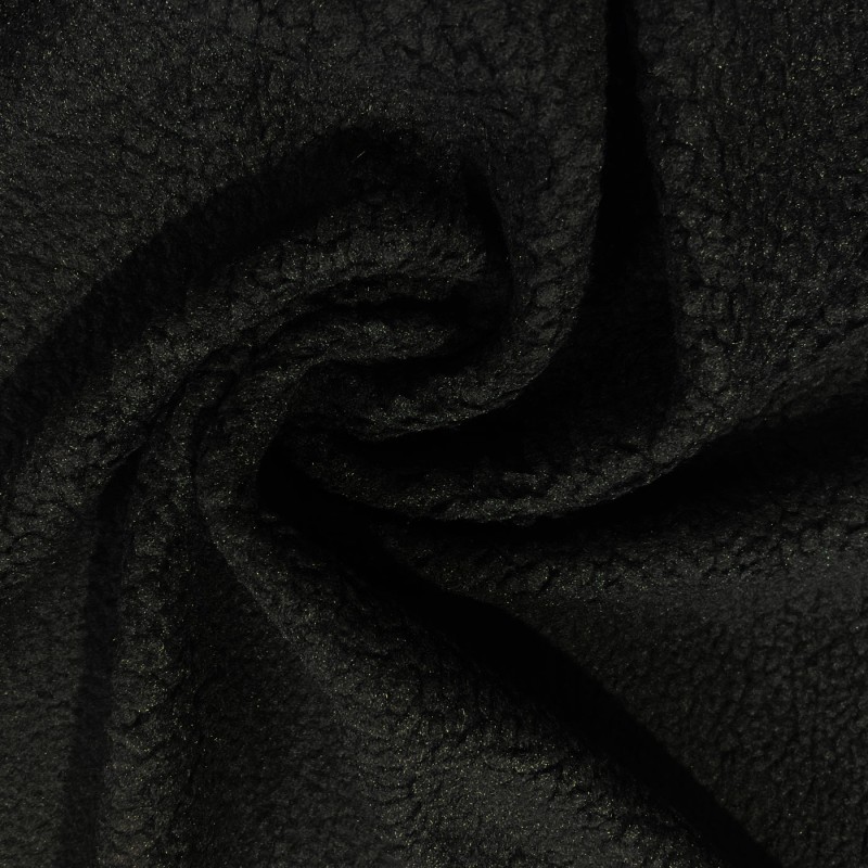 Sherpa Fleece Fabric SPECIAL Black 4