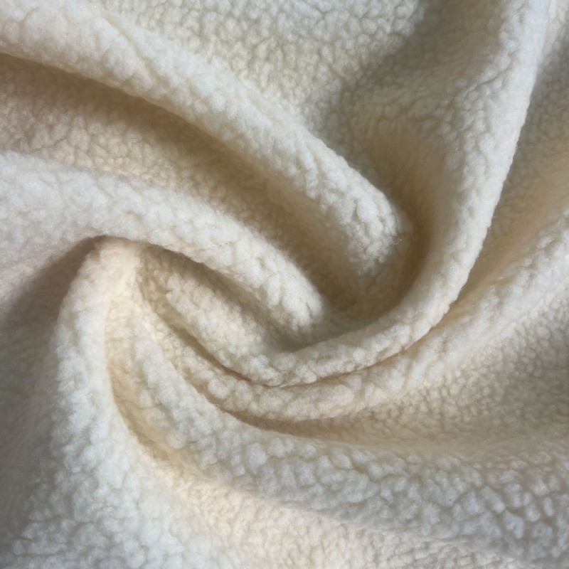 Sherpa Fleece Fabric SPECIAL OFFER Cream 2