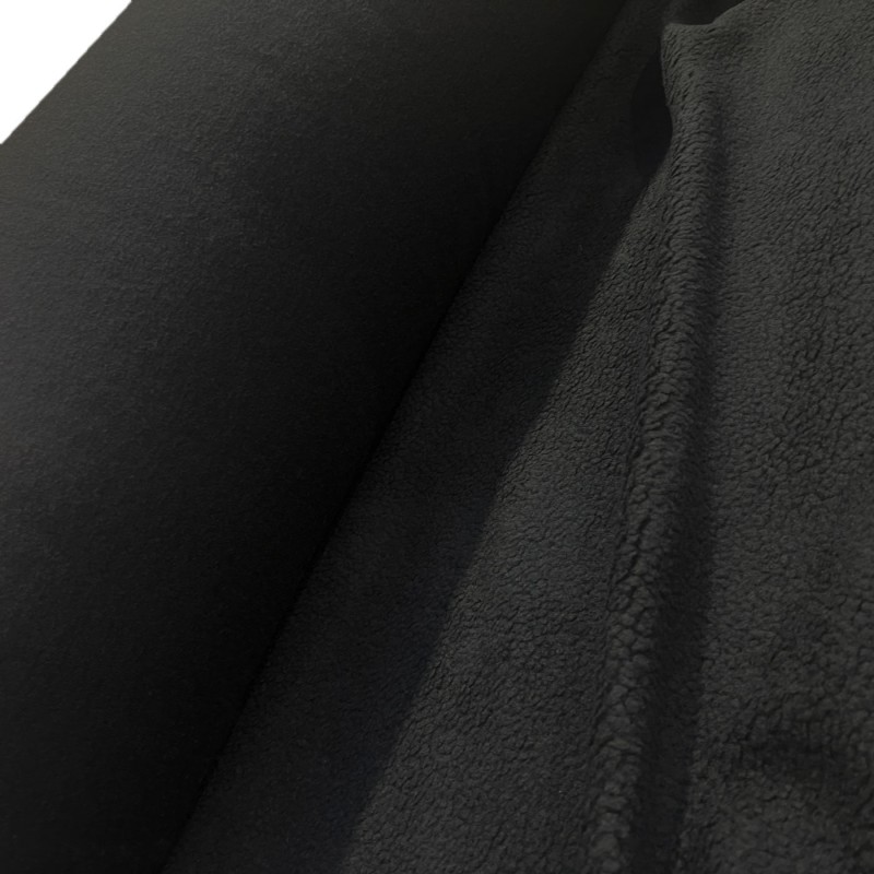 Sherpa Fleece Fabric SPECIAL OFFER Charcoal 1