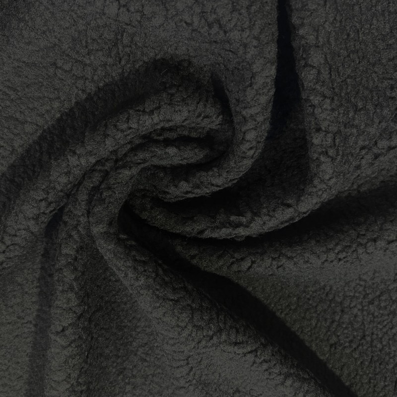 Sherpa Fleece Fabric SPECIAL OFFER Charcoal 3