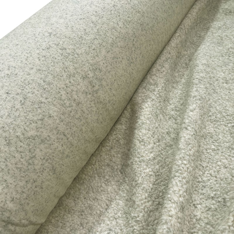 Sherpa Fleece Fabric SPECIAL OFFER Cream Grey Fleck4