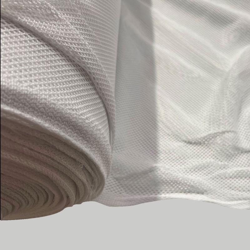 Fish Net Fabric White3