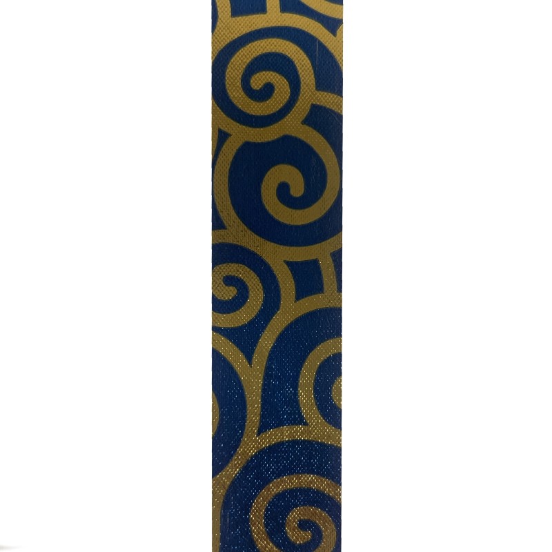 Polyester Ribbon Blue Swirl 4