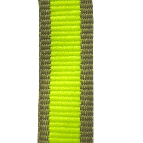 Fluorescent Polyester Ribbon Lime 2