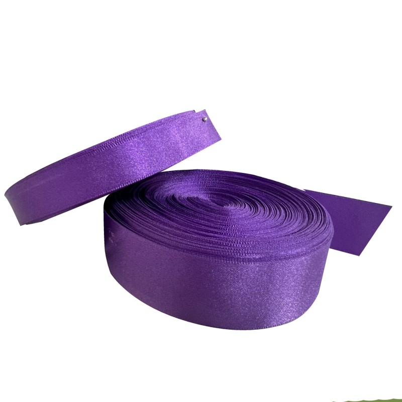 Polyester Ribbon 35 Meter Roll Purple 3