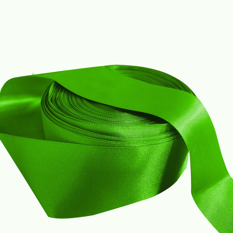 Polyester Ribbon 35 Meter Roll / Flourescent Green 2