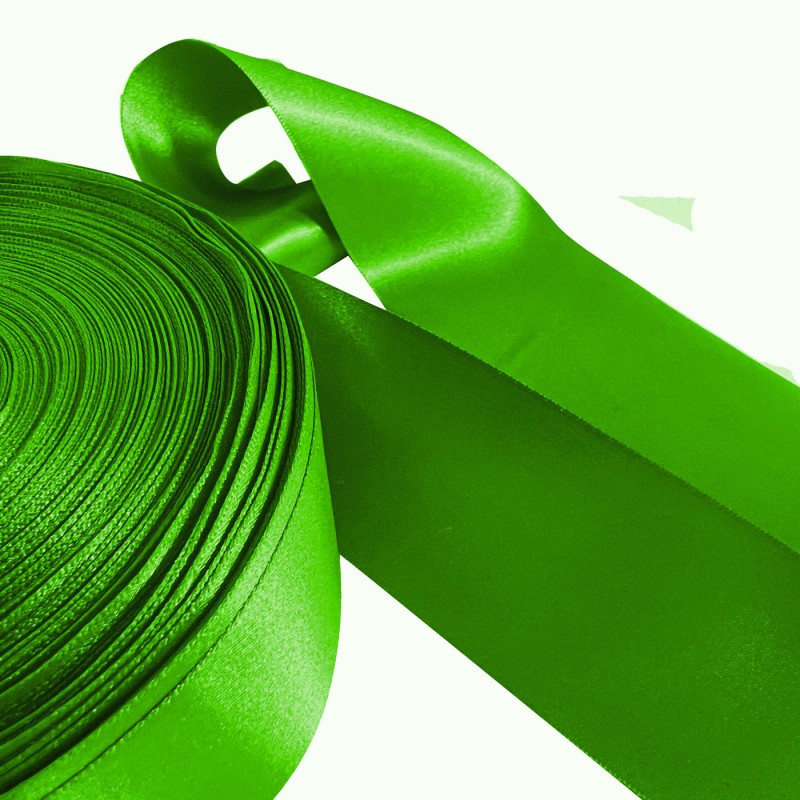 Polyester Ribbon 35 Meter Roll / Flourescent Green 3