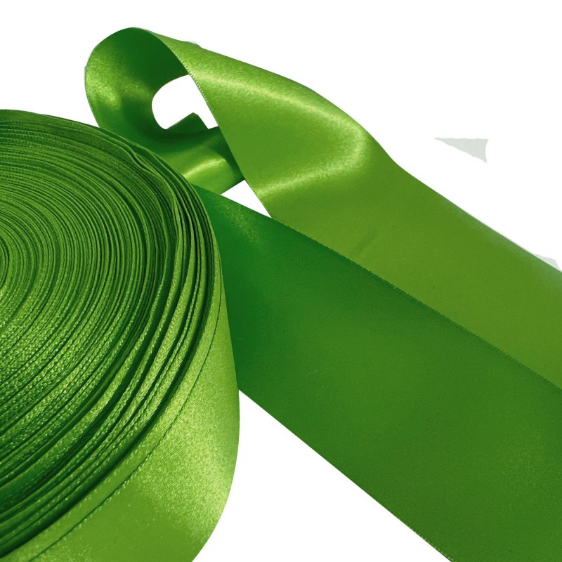 Polyester Ribbon 35 Meter Roll / Lime Green 3