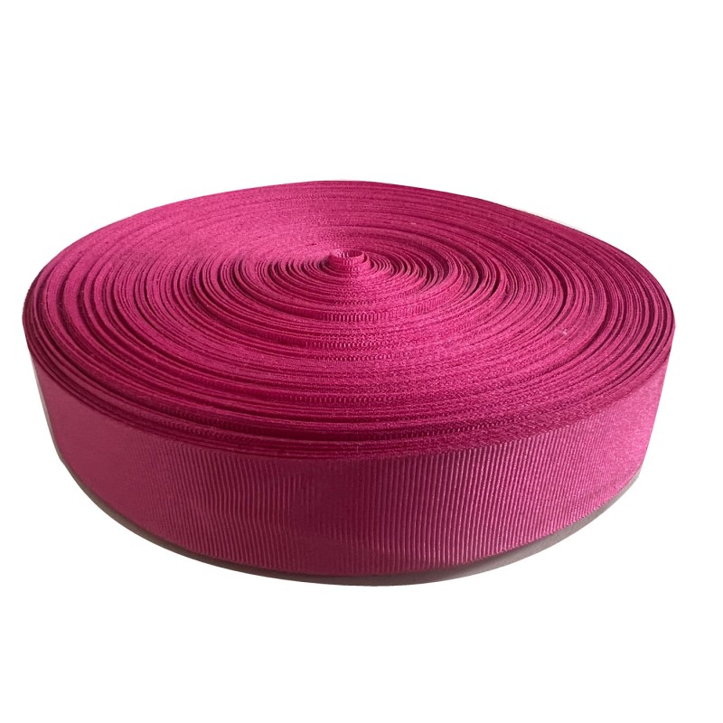 Polyester Ribbon 35 Meter Roll/ Ribbed/Pink 1