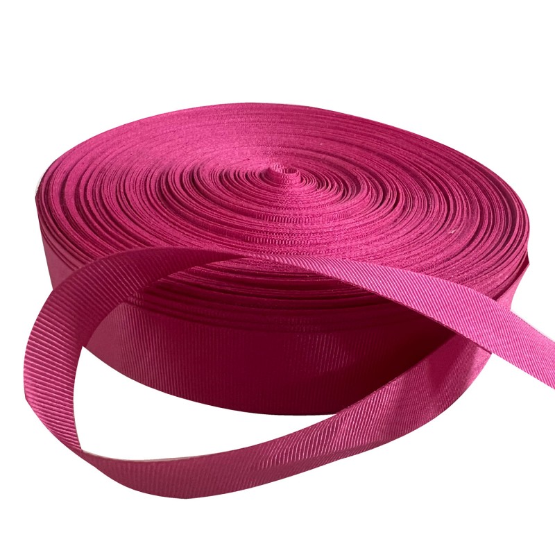 Polyester Ribbon 35 Meter Roll/ Ribbed/Pink 2