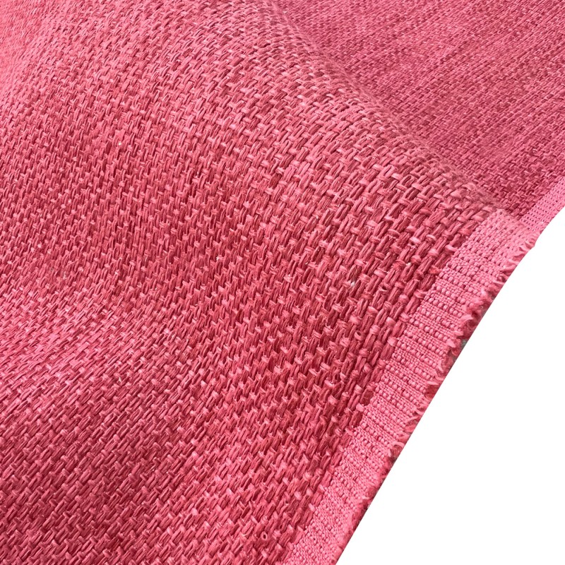 Clearance Polycotton Upholstery Pink Weave 2