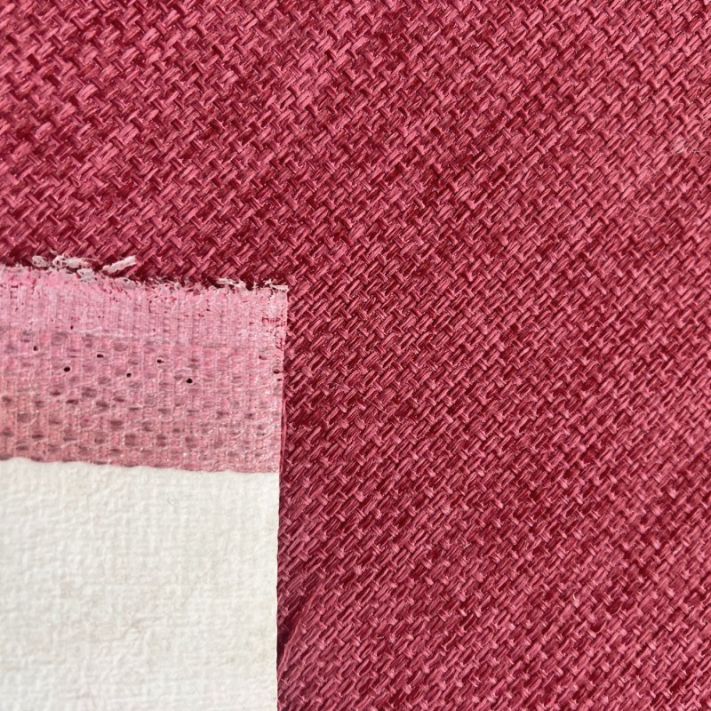 Clearance Polycotton Upholstery Pink Weave 3