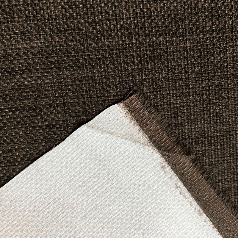 Clearance Polycotton Upholstery Walnut Weave5