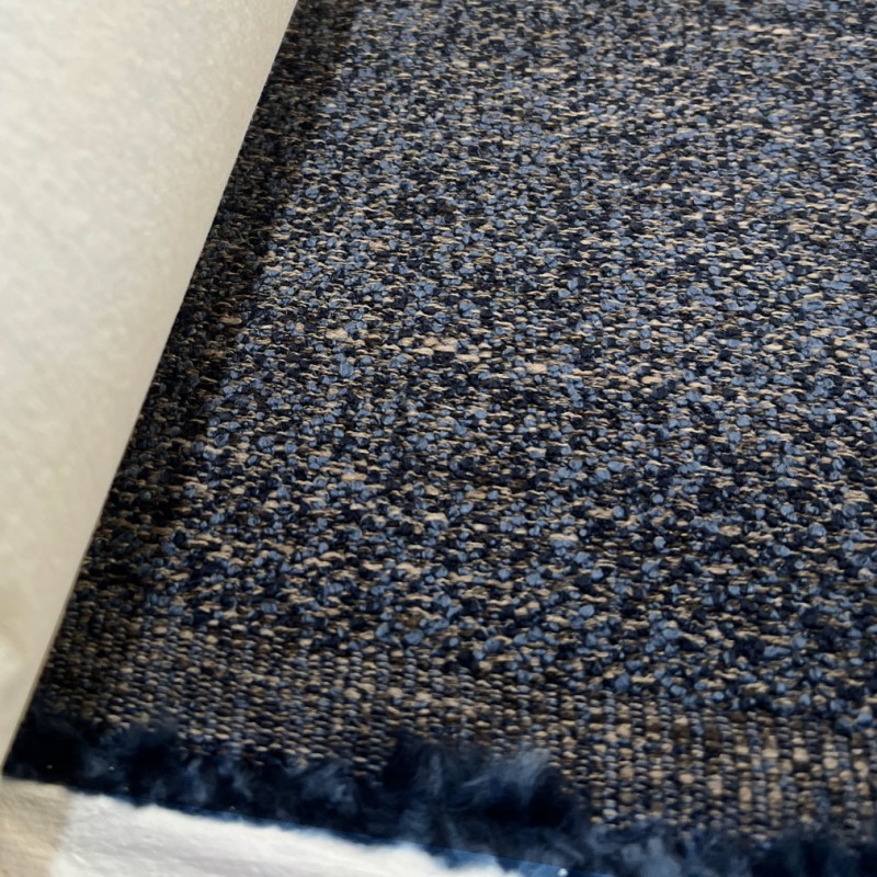 Clearance Polycotton Upholstery Blue Weave3