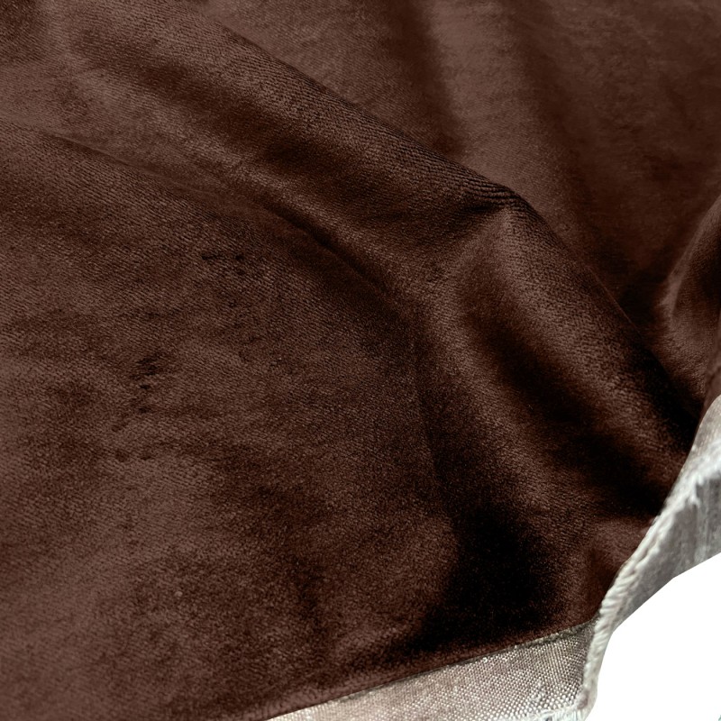 Clearance Polycotton Upholstery Brown Suede3