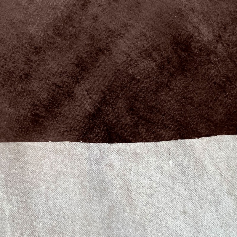 Clearance Polycotton Upholstery Brown Suede4