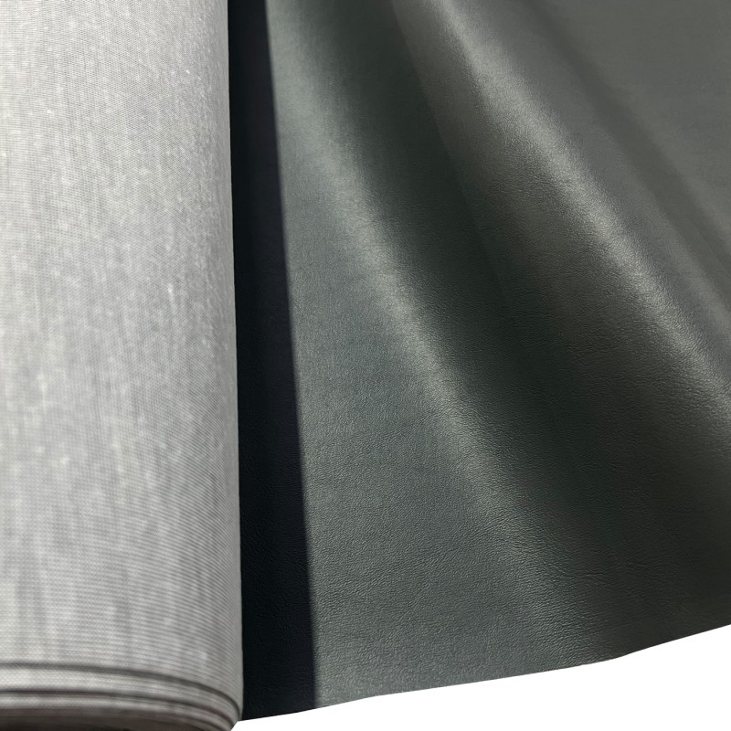 Black Leatherette Fabric Grey5