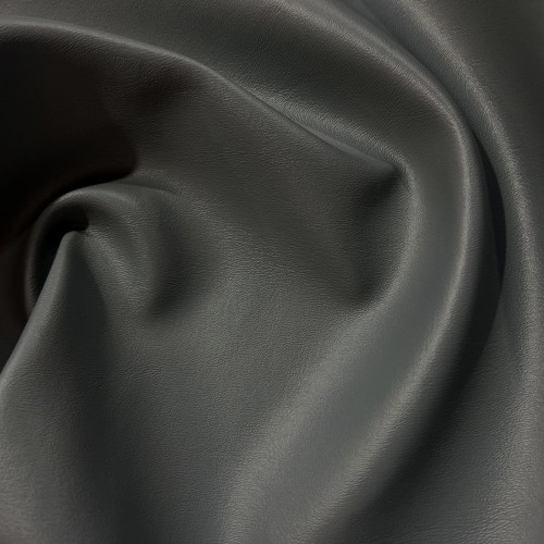 Grey Leatherette Fabric Upholstery Fire Retardant