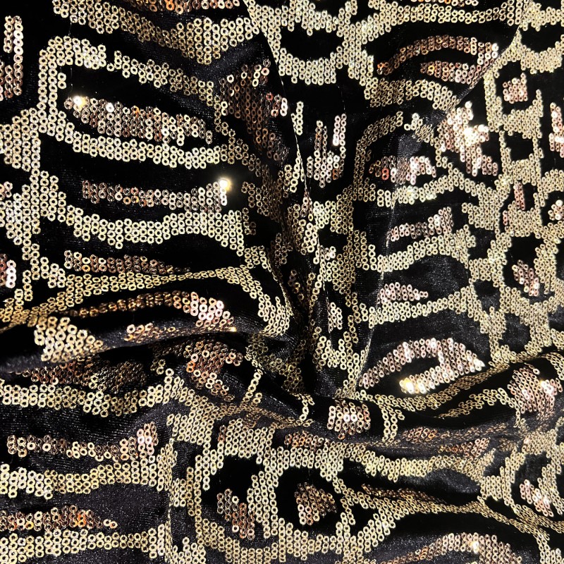 Leopard Sequin Fabric 1