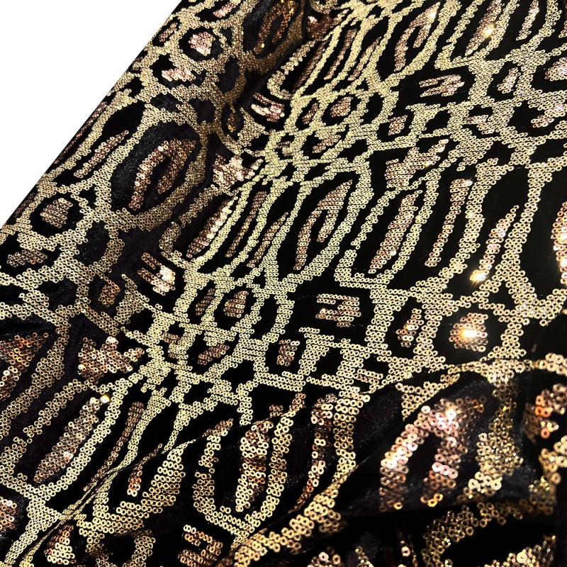 Leopard Sequin Fabric 2