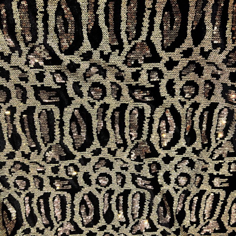 Leopard Sequin Fabric 4