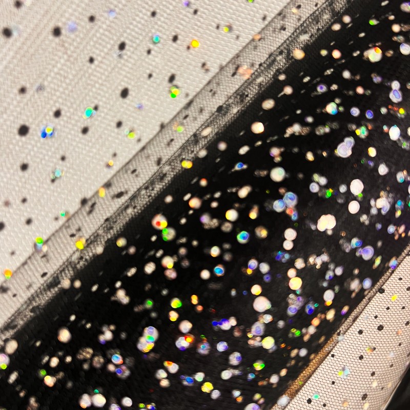 Organza Hologram Sequin Fabric 1