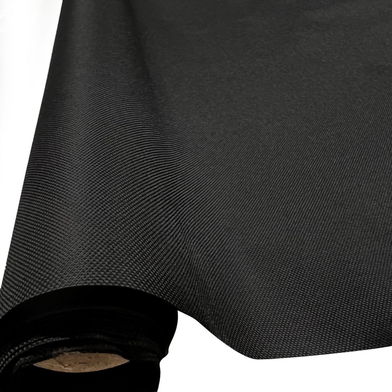 Canvas PVC Heavy Duty Fabric  Black 3