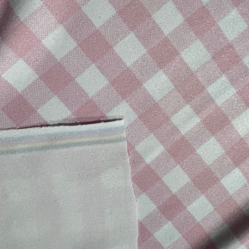 To Clear Gingham Pink Jersey 5