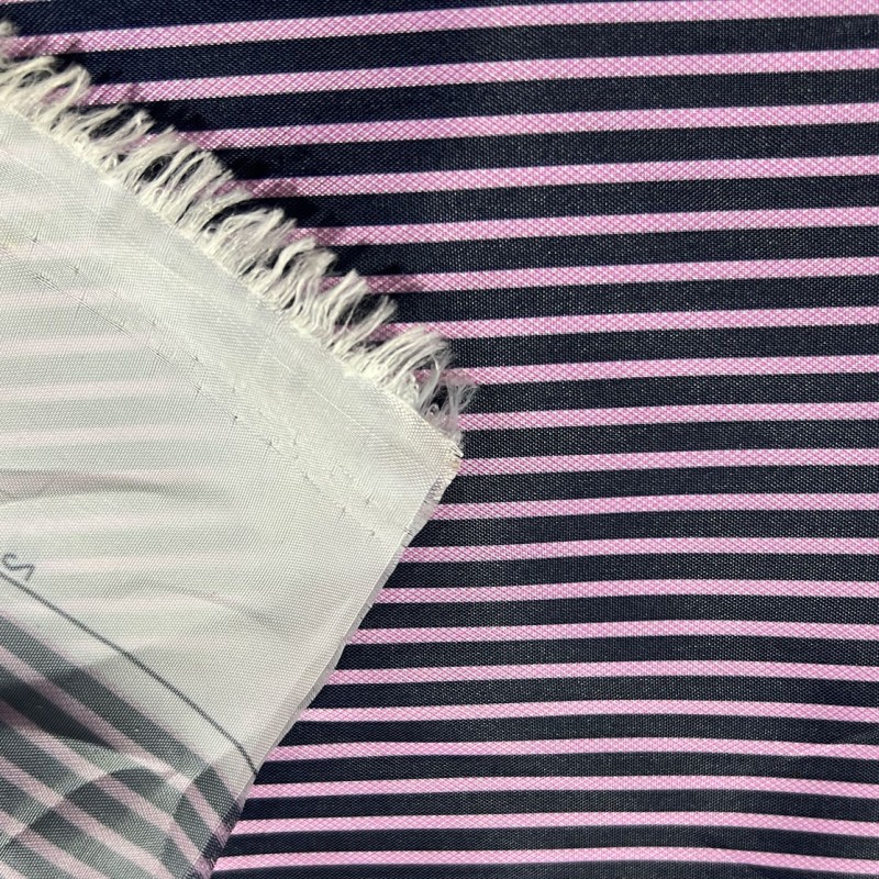 To Clear Pink Striped Lining Fabric 4