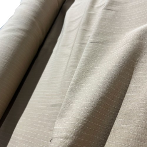 To Clear Camel Pinstripe Lining Fabric 2