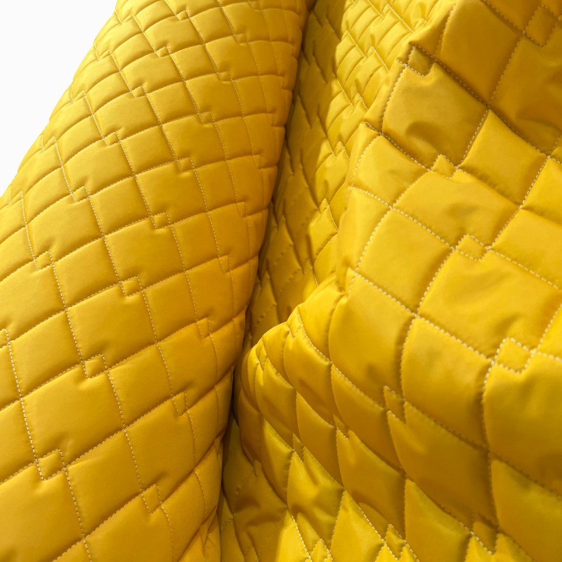 Waterproof Quilted Fleece Mustard 1