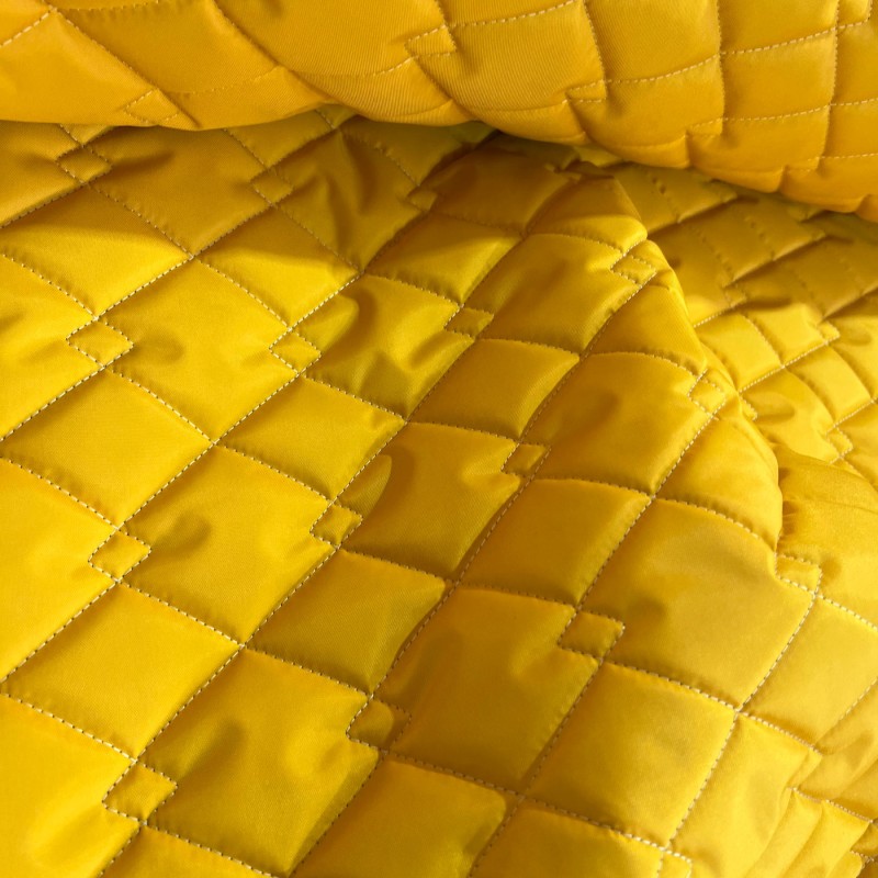 Waterproof Quilted Fleece Mustard 3