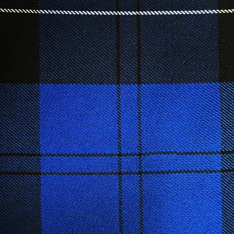 Viscose Tartan Fabric Blue White1