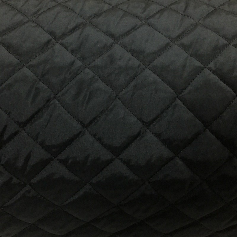 Quilted Fabric Viscose Black