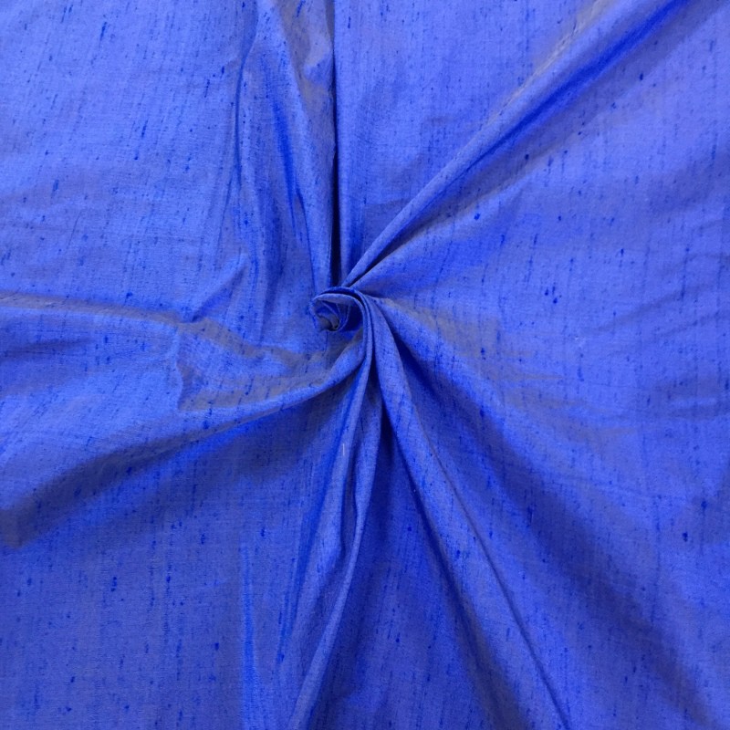 Silk Dupion Fabric Shot Effect Blue 75