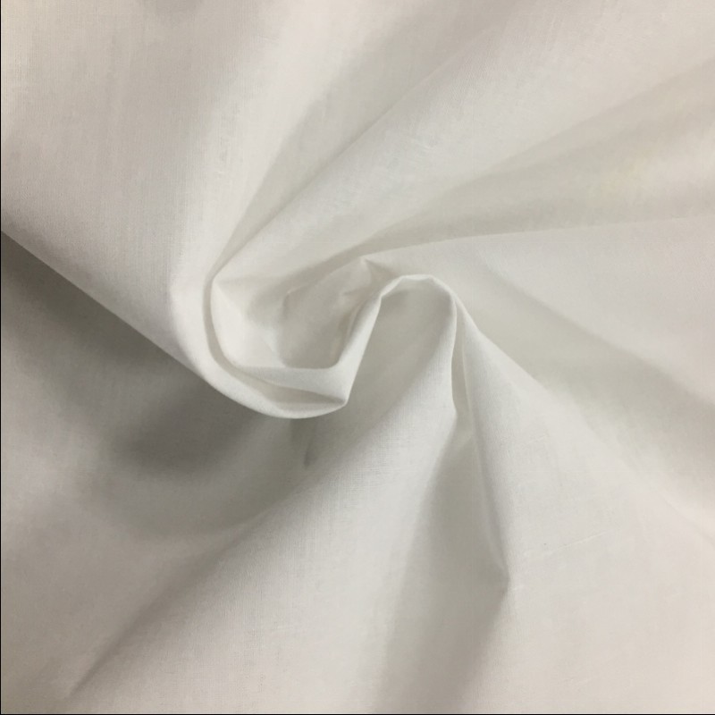 100% Cotton Voile Fabric White