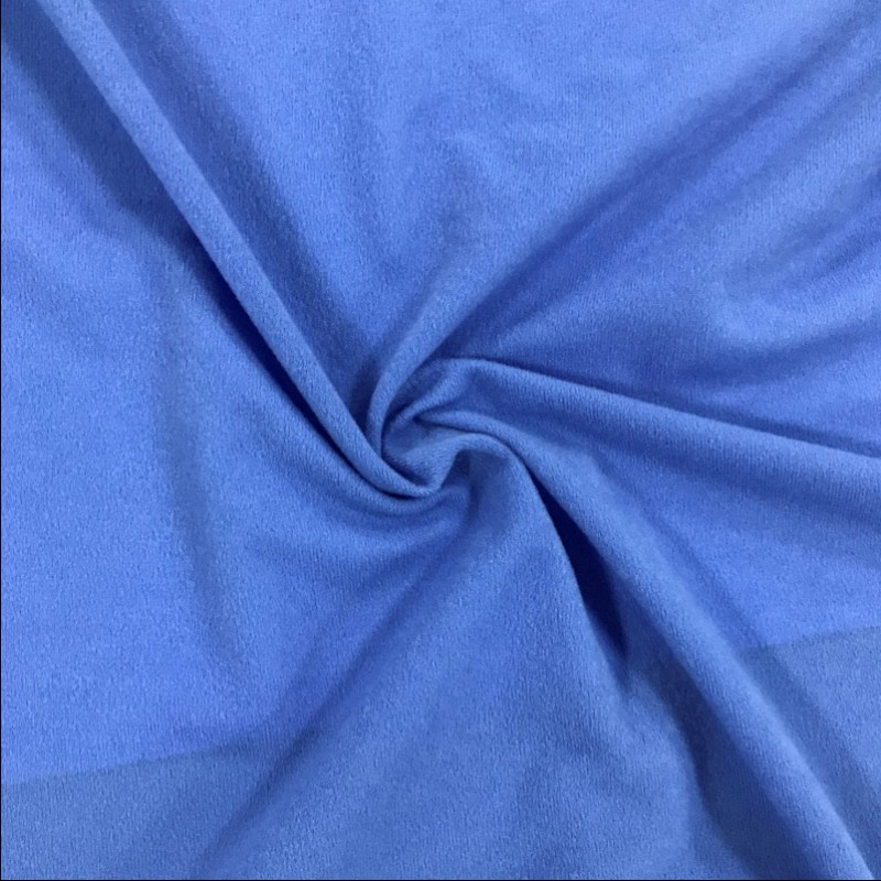 Brushed Tricot Fabric Blue