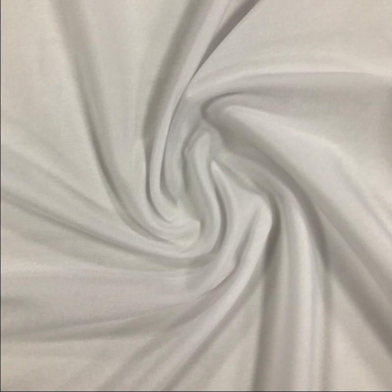 Brushed Tricot Fabric White