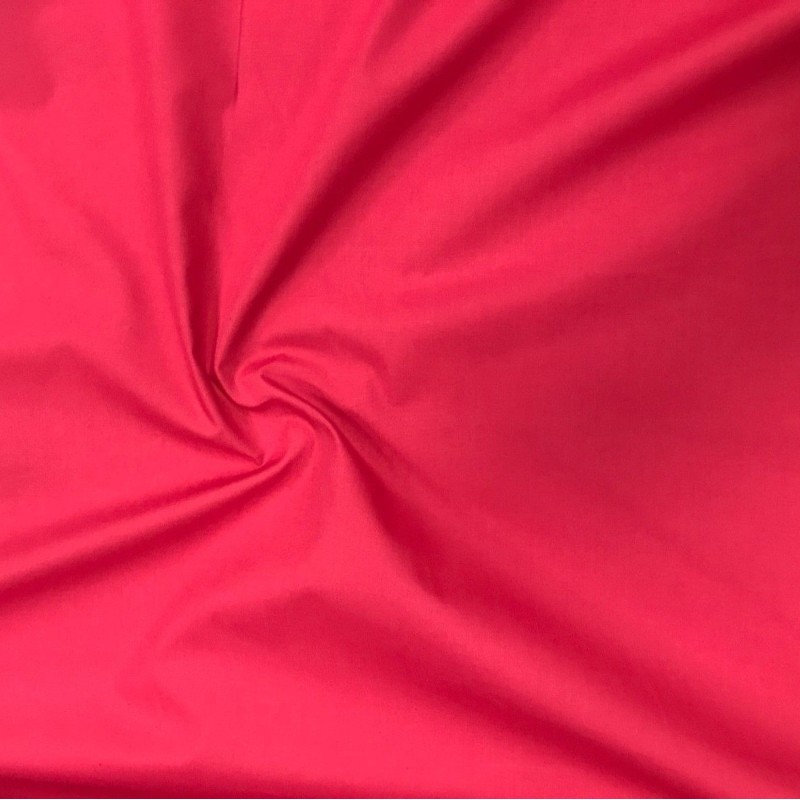 Plain Polycotton Red