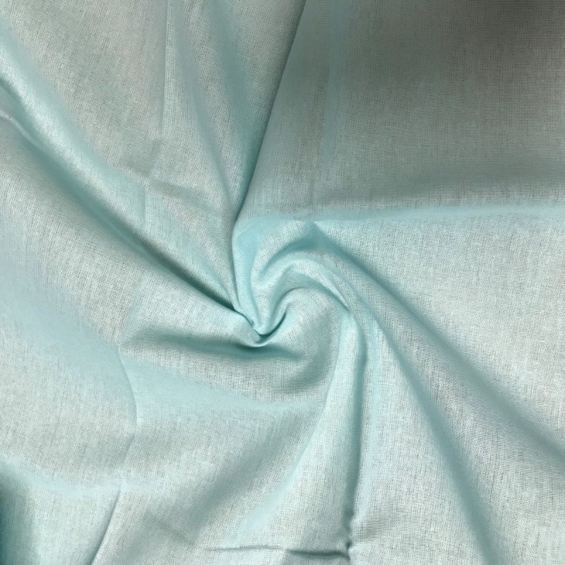 Fire Retardant Fabric Cotton Casement Ice Blue